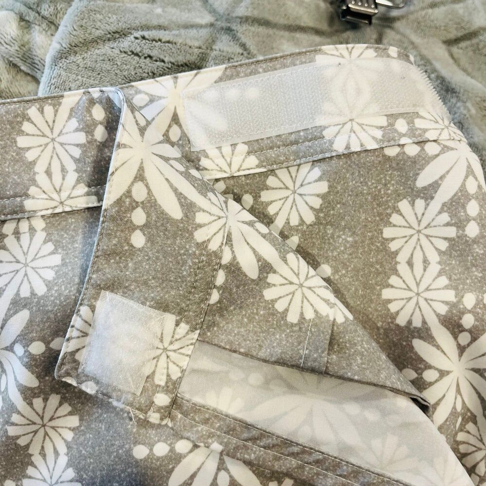 Rip Skirt Hawaii Gray Floral Hook & Loop Swim Beach Skirt Adjustable Size - Picture 4 of 6